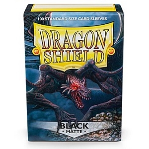ドラゴンシールド カードスリーブ マット スタンダードサイズ ブラック (100枚入)