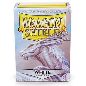 ドラゴンシールド カードスリーブ マット スタンダードサイズホワイト (100枚入)