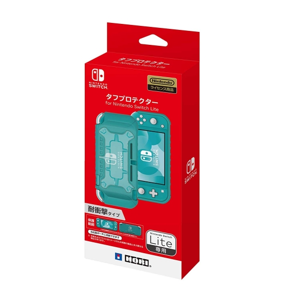 タフプロテクター for Nintendo Switch Lite クリア×ターコイズ