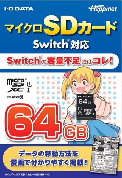マイクロSDカードSwitch対応64GB