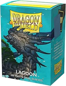 AT-15048 ドラゴンシールド スタンダードサイズ デュアルマット ラグーン(Lagoon)（100枚入）