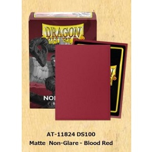 (AT-11824)Boxes Matte-Non-Glare-Blood Red Standard Size 100枚入り